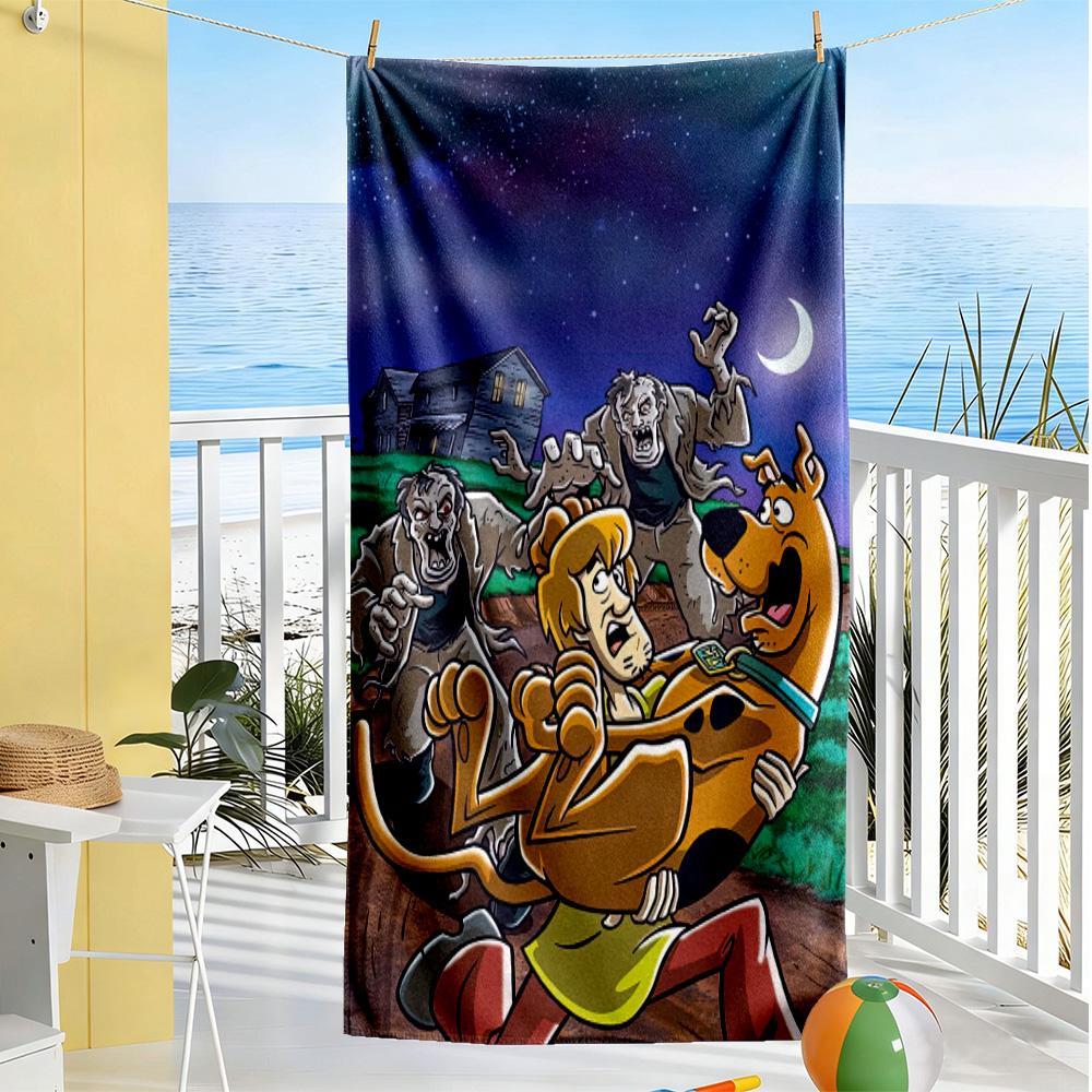 Scooby-doo soft beach towel Foldable Printed beach towel Fashion Lovers Perfect Gift for Friends & Family