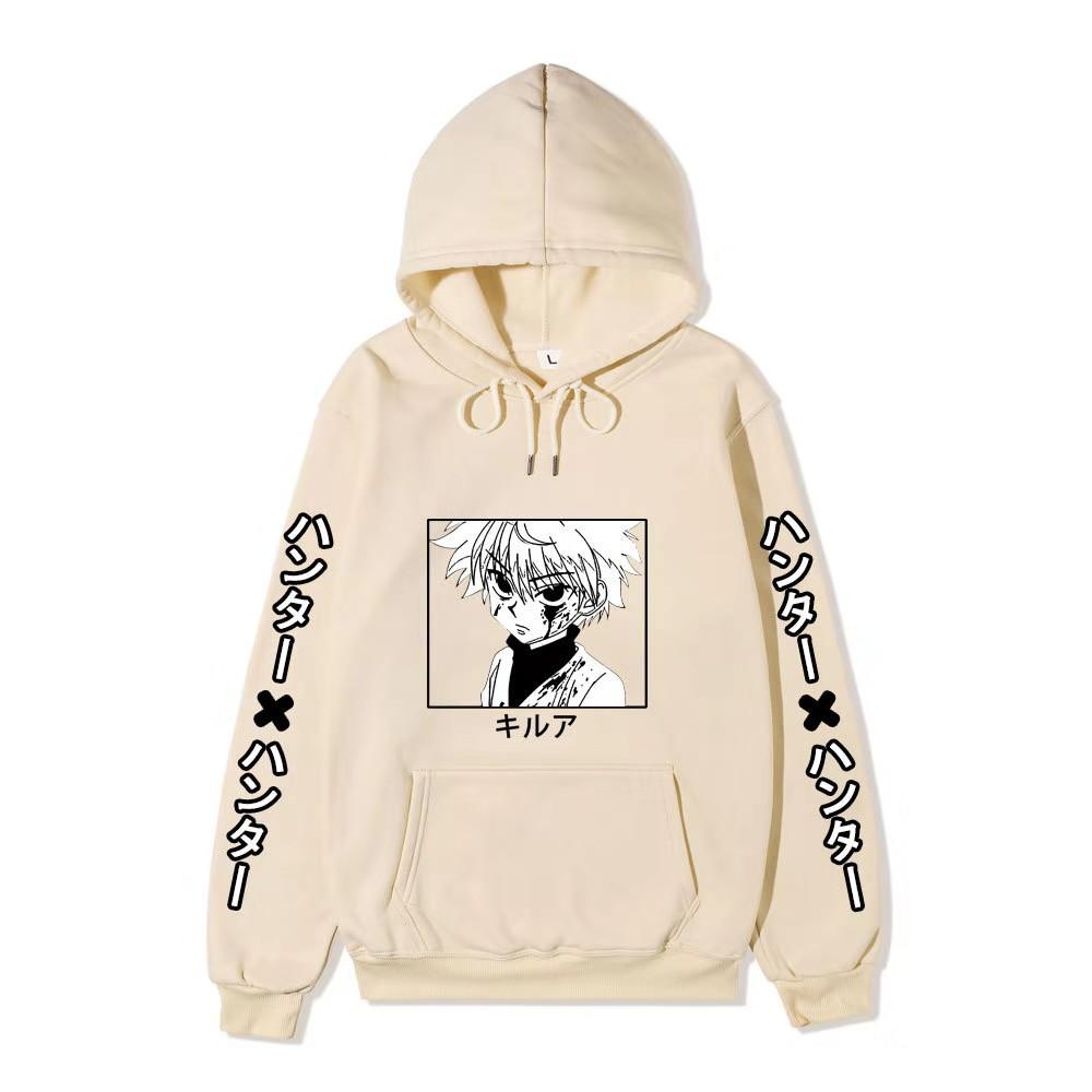 HUNTER X HUNTER Killua Zoldyck Graphic Printing Sweatshirts  Hip Hop Casual Unisex Autumn Winter Fleece Streetwear Tops