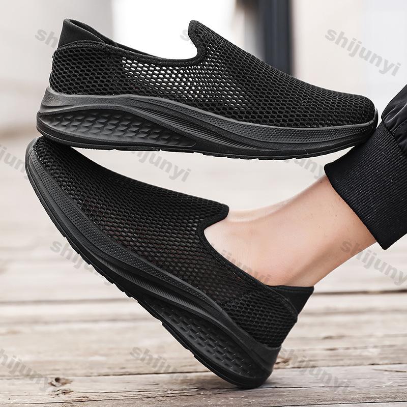Fashion Summer Plus Size Men's Shoes 2025 Hollow Mesh Breathable Casual Sports Shoes Fashion Lightweight Comfortable Vulcanized Shoes