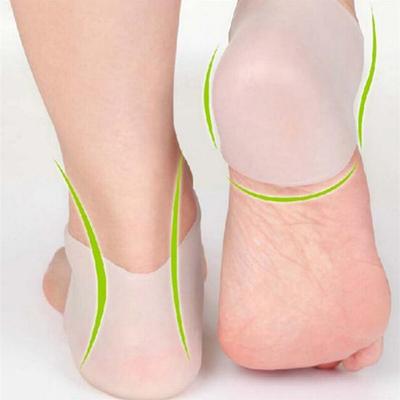 Fantastico 1 paio di calzini in silicone per protezione del tallone, custodia per la cura della pelle del piede screpolato