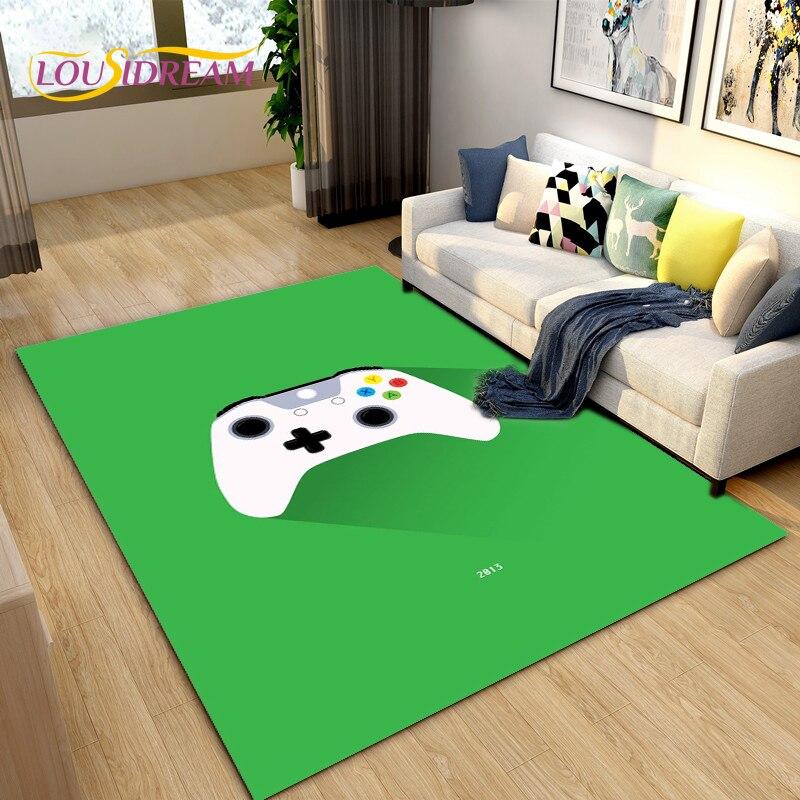 Cartoon Gamer Game Controller Bereich Teppich groß, Teppiche Teppich für Wohnzimmer Kinderzimmer, Kinder spielen Crawl rutschfeste Bodenmatte Geschenk