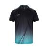 Mizuno T-Shirts Unisex V-Ausschnitt Dünn Gerader Schnitt C2CA53Z1