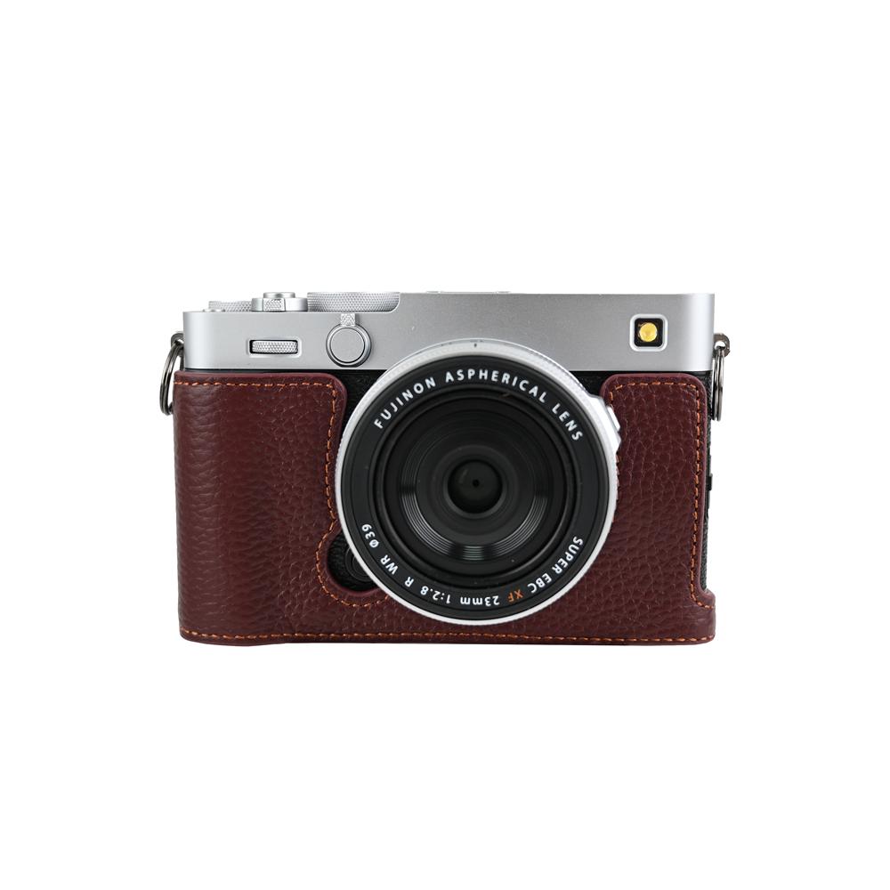 

Получехол для камеры из натуральной кожи для Fujifilm X-E5 Fuji XE5 Крышка с отверстием для аккумулятора снизу