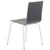 Gray plywood chair with white frame. Model WERDI B