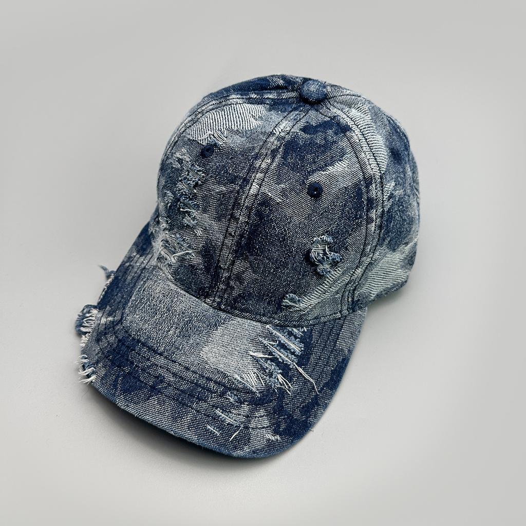 Street Mixed Color Tie-Dye Baseballkappe für Männer und Frauen Sonnenschutz Broken Wind Personalisierte Vielseitige Outdoor-Kappe