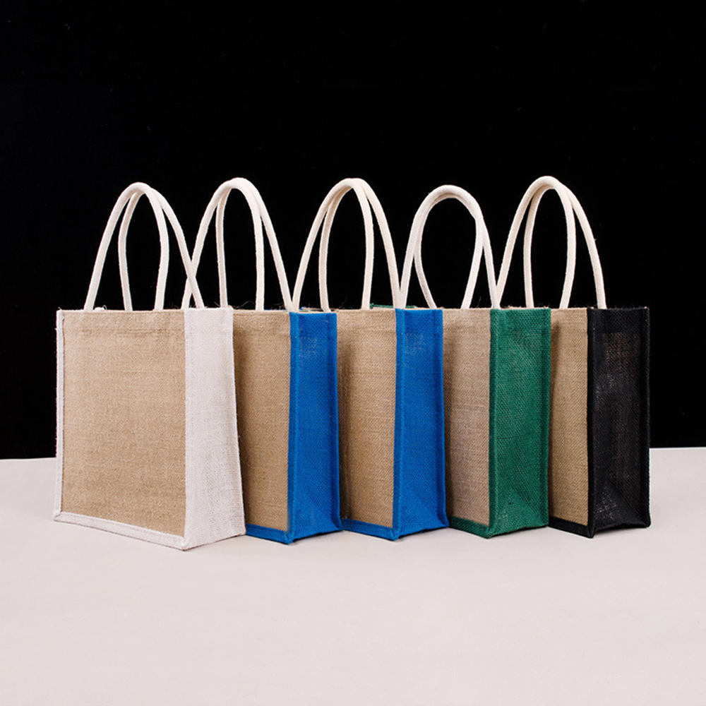 Fashion Linen Tote Bag Lunch Bags Food Storage Handbag Functional Portable Travel Picnic Outdoor Shopping Bag Storage Organizer