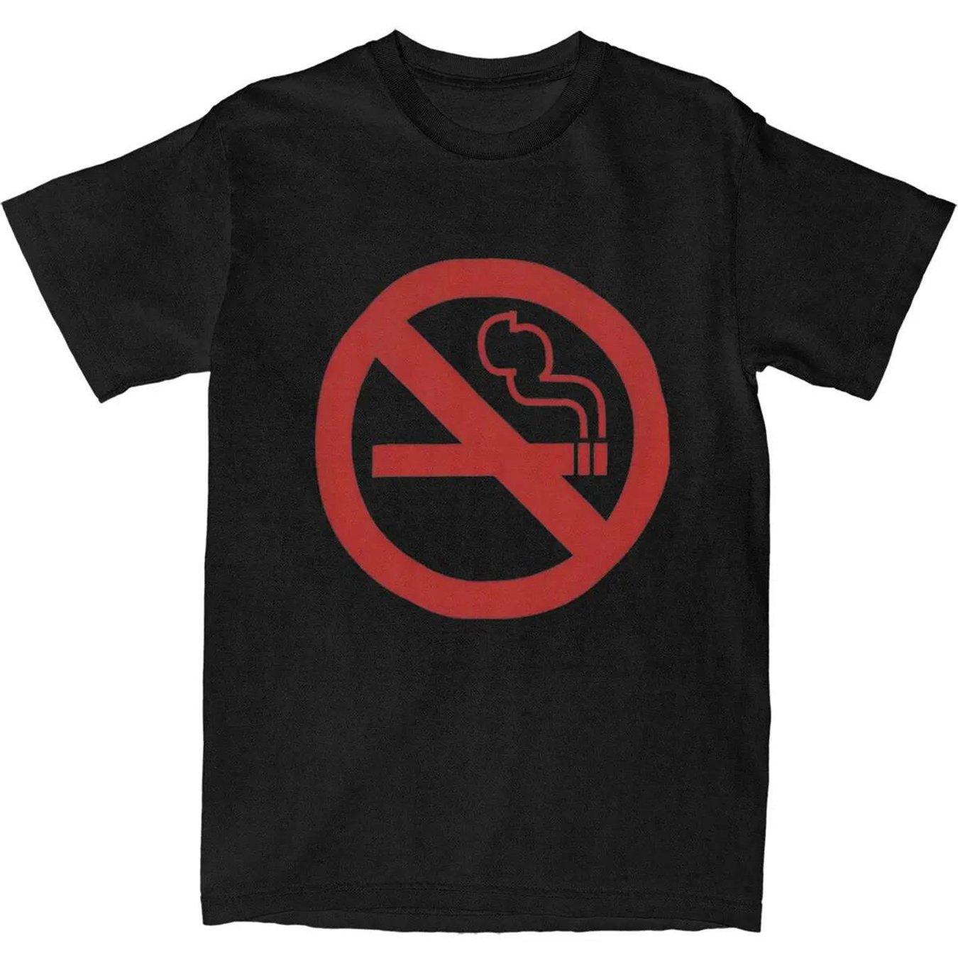 

Men s Loose Fit No Smoking T-shirt Marcy No Smoking Printed Street Style Short Sleeved Shirt Harajuku Style Round Neck Casual 5XL різнокольоровий