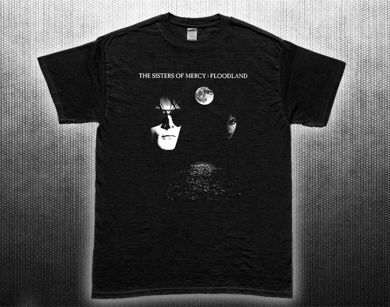 The Sisters of Mercy Floodland Unisex Black T-Shirt S-5XL Q751 Unisex T-Shirt XXXXL