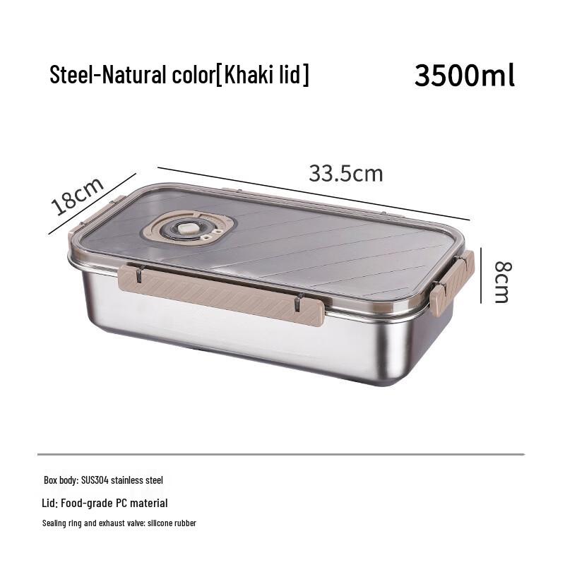 Vacuum Seal Stainless Steel Food Storage Container