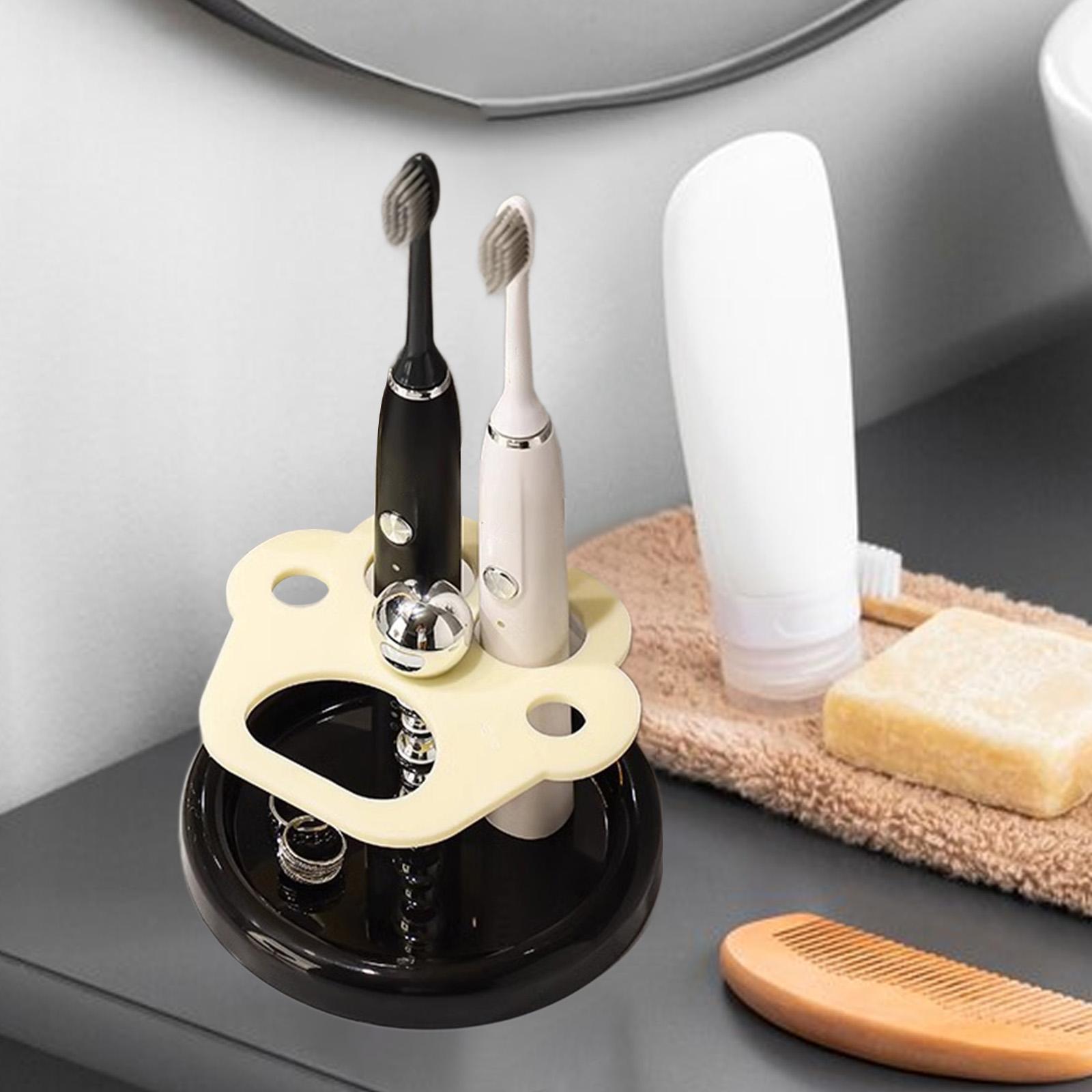 

Toothbrush Holder Toothpaste Organizer, Multi Slots Multifunctional Storage Rack Toothpaste Storage Holder for Hotel