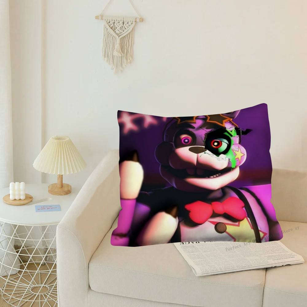 1Pc E-Fnaf Five-Nights-At-F-Freddys Pillow Case Fashion Square Pillowcase Bedroom Sofa Room Ins Decoration Leisure