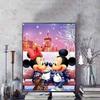 Disney Diamond Painting: Disney Mickey  Minnie Winter Theme Illustration DIY Kit Adult Arts and Crafts Home Decor and Gifts