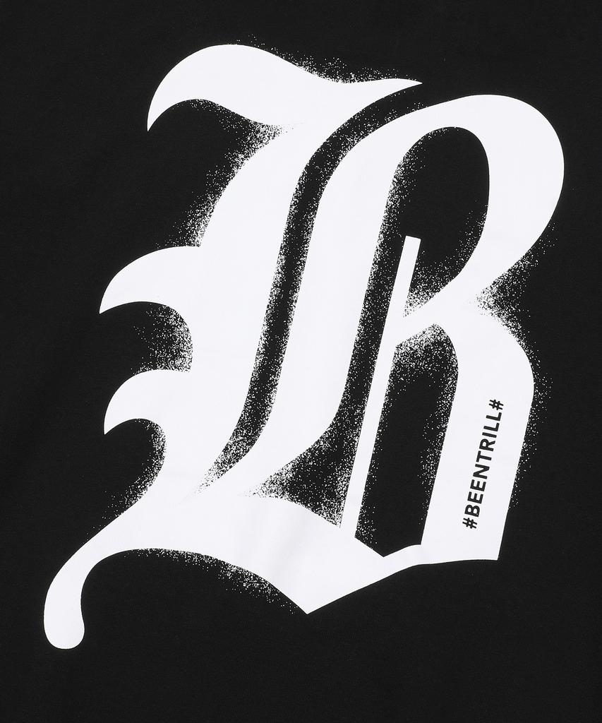 B Gothic Logo Hoodie (Black)