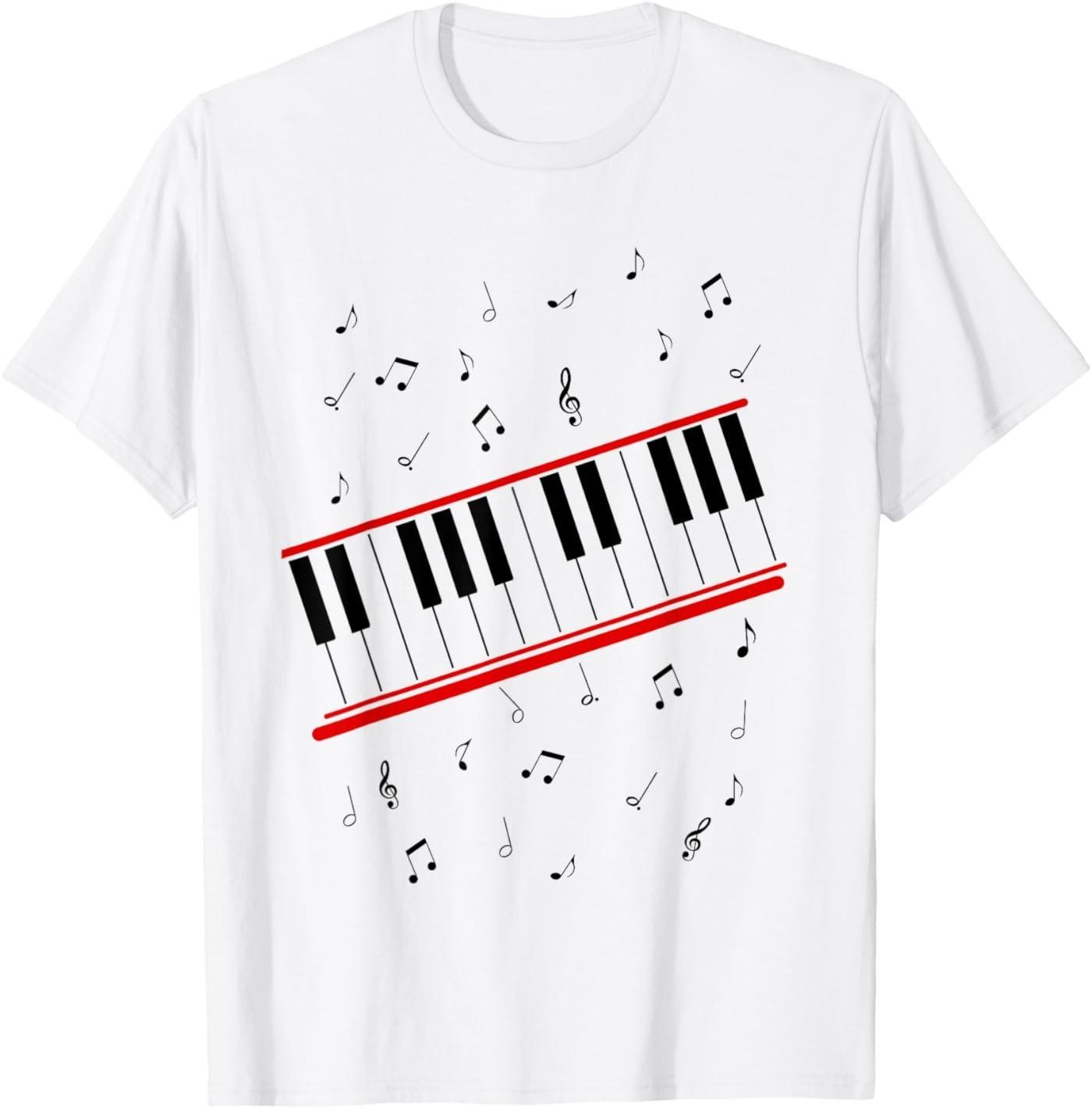 Piano Beat it Music Cosplay T- Unisex T-Shirt L