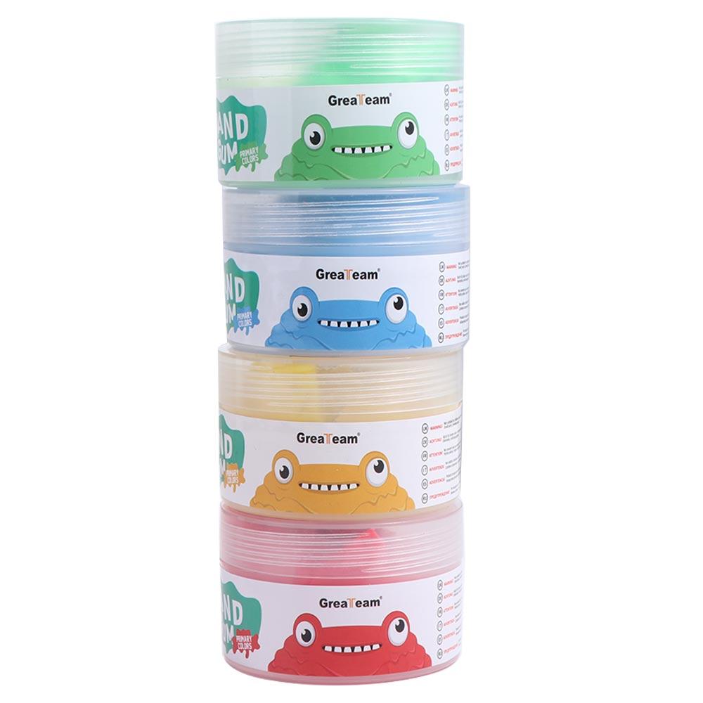 Plush Clay Hand Putty Squiz Toys Plush Stretchy 4Pcs/Set Finger Training Putty Non-Sticky Putty Set Developmental Toys