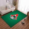 Red Train Logo on Green Background suitable as a non-slip mat for the living room or bedroom sofa