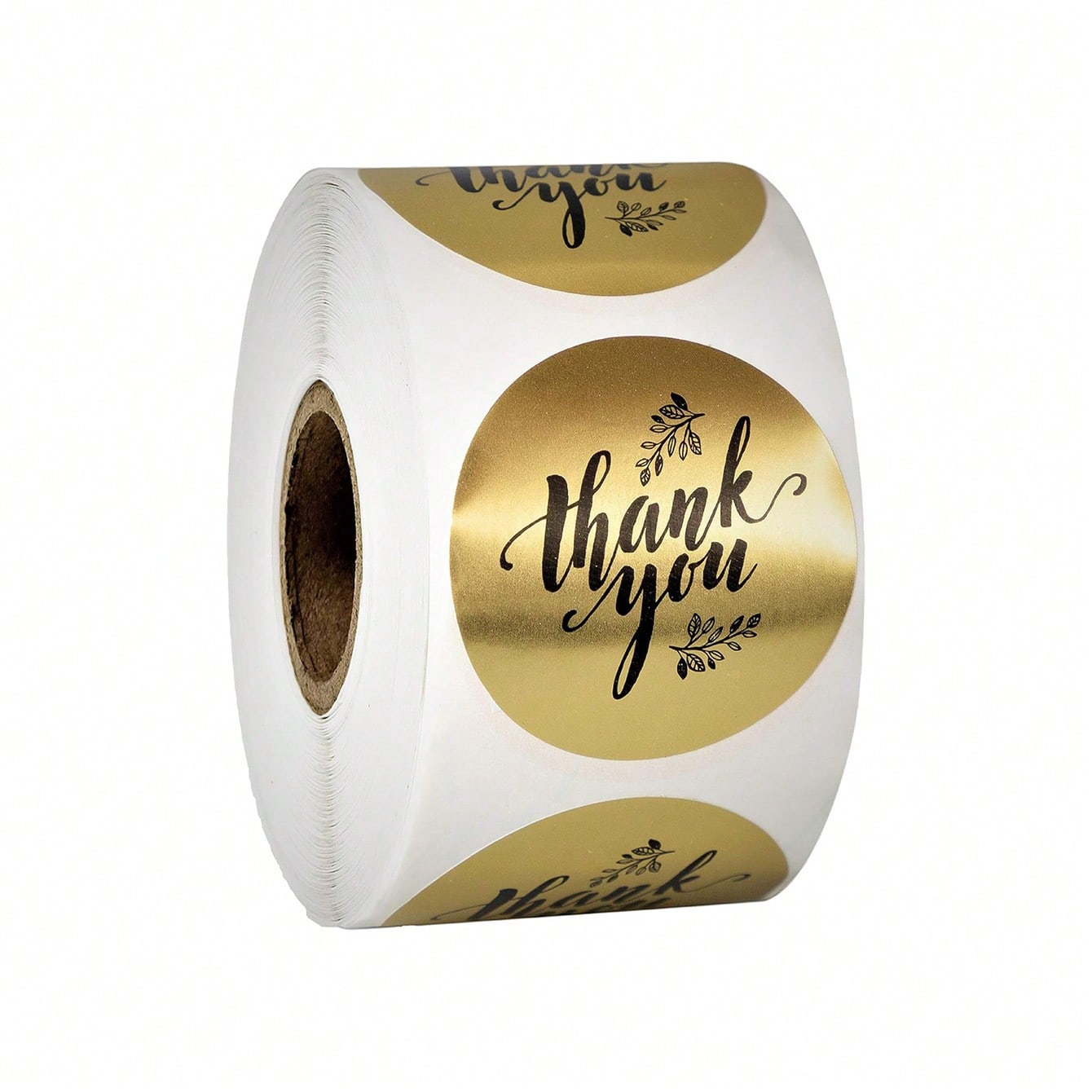 500 sheets of thank-you stickers - 1-inch round matte gold finish thank-you sealing stickers - birthday and wedding gifts - gift items