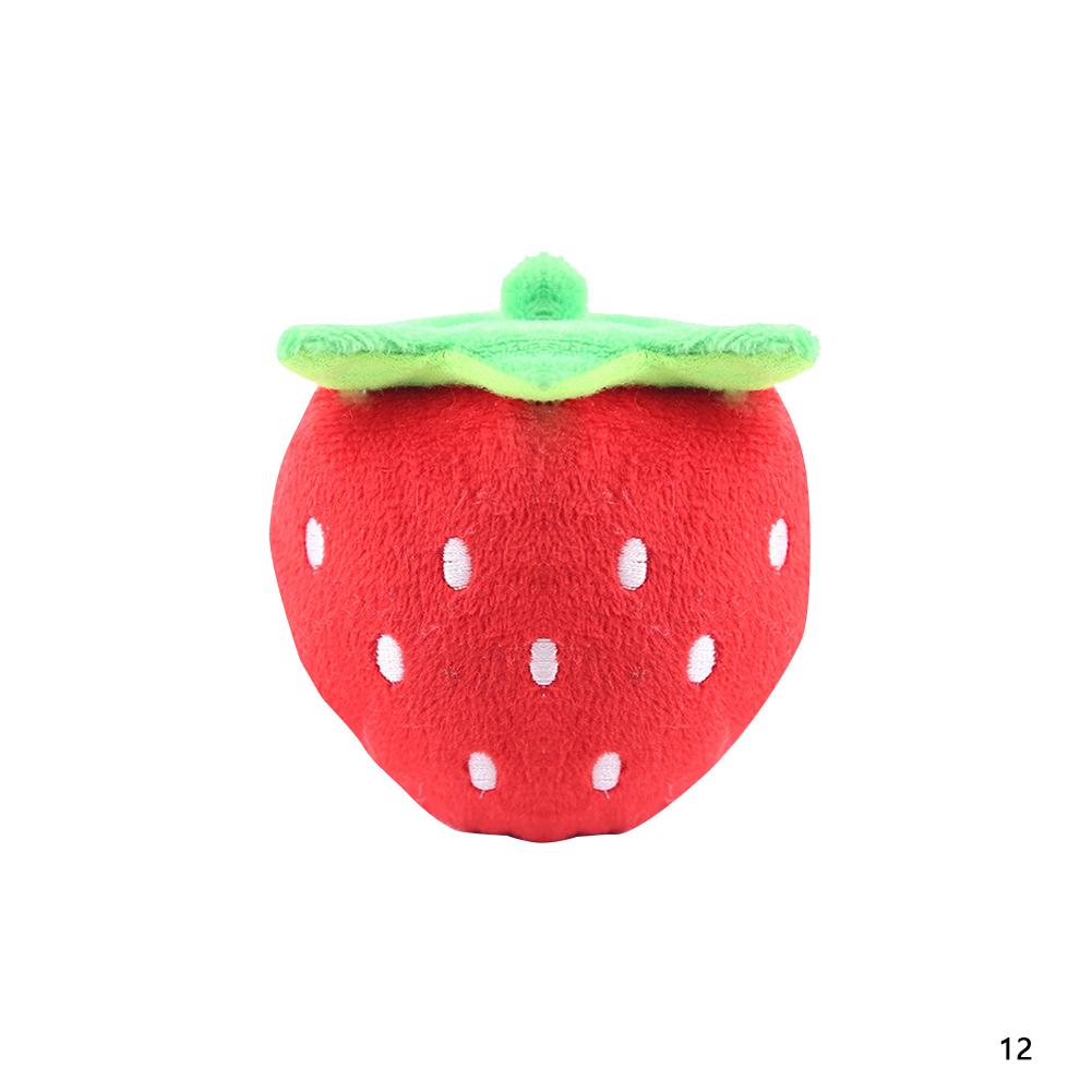 Plüsch Quietschspielzeug Hundespielzeug Bissfest Reinigen Hundekauspielzeug Welpentrainingsspielzeug Ball Obst Zeichentricktiere Tierbedarf