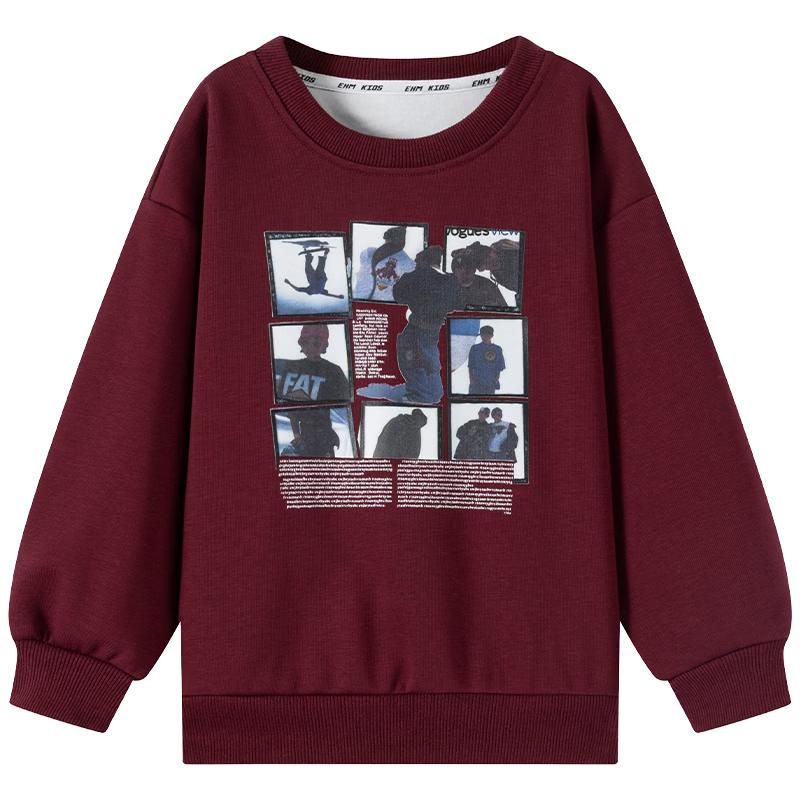 Hamm Boys  Festive Red Spring Sweatshirt 120