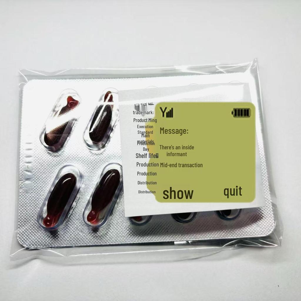 Halloween Prank Blood Capsules - Fake Blood Props for Gag and Acting