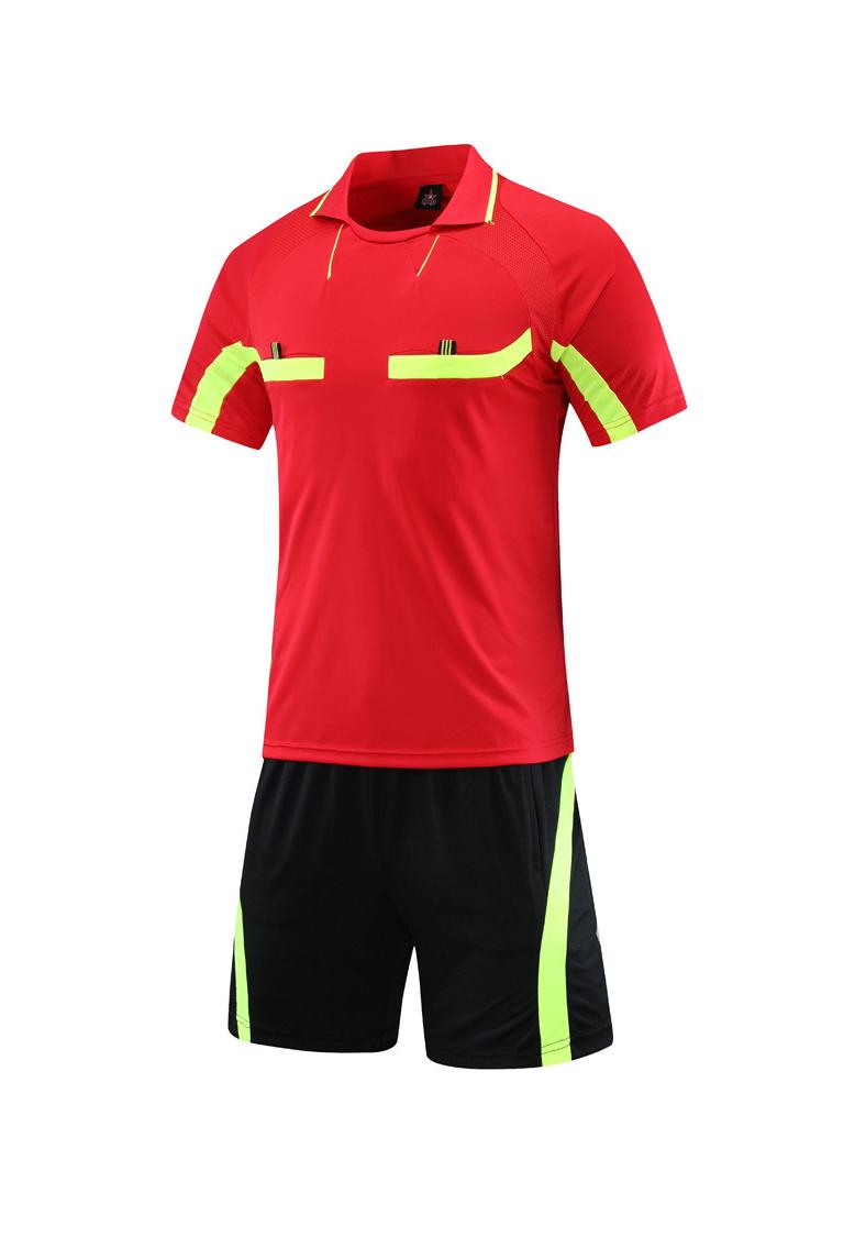 Professional Quick-Dry Referee Uniform Set for Football Competition Sportswear 2XL