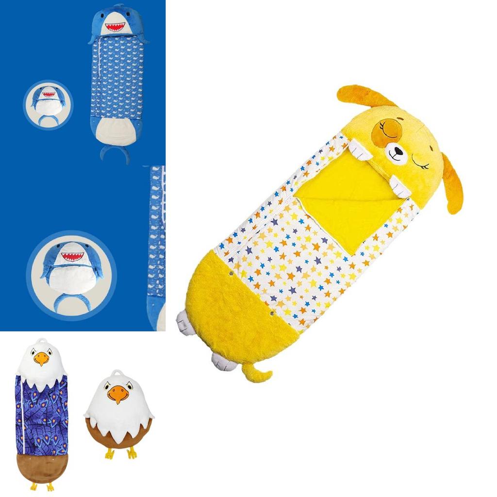 Weicher und bequemer Kinderschlafsack mit niedlichem Tierkissen für gemütliche Nächte