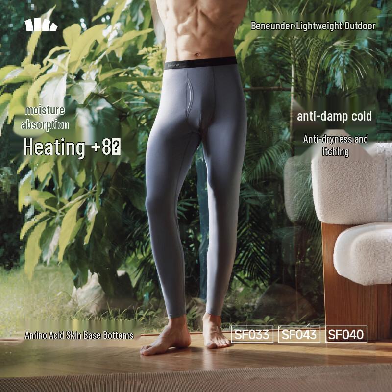 beneunder Men's Thermal Winter Base Layer Pants