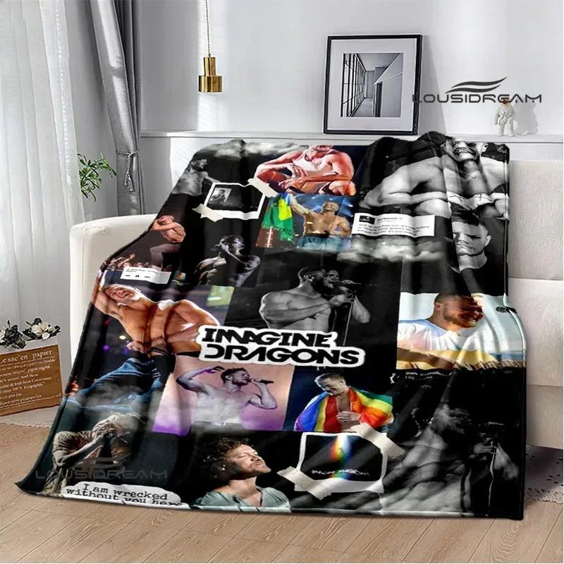 Rock Band Imagine Dragons Printed blankets Flannel Warm blanket Soft Cozy Blanket Travel Blankets bed linings Birthday Gift