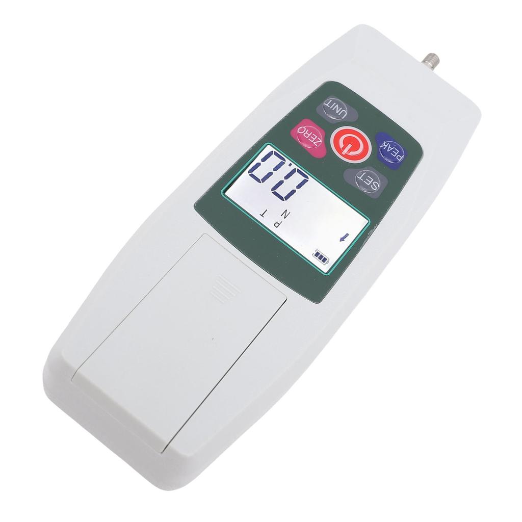 Digital Push Pull Dynamometer 500N Force Meter Portable with Units N LB Kg Oz Storage Box Backlit LCD Auto Power Off