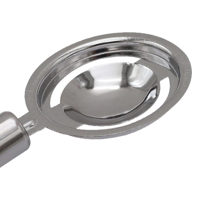 Efficient Eggs White Yolk Separator Long Handle Eggs Divider Tool Food Grade Stainless Steel Kitchen Gadget