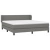 3126102 vidaXL Divan Bed with Mattress Dark Grey 180x200cm Fabric