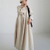 Women's Fat Mm Wind Round Neck Over The Knee Dress