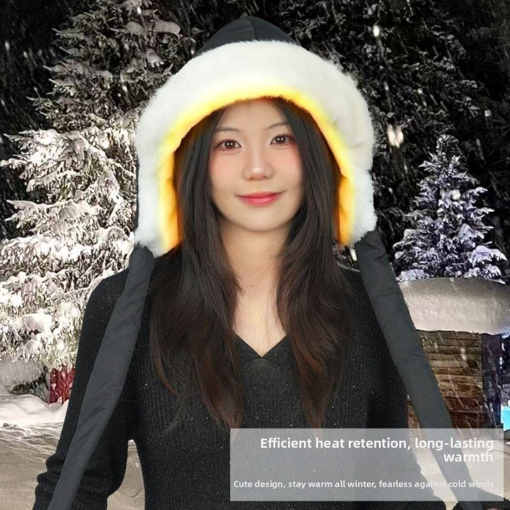 Bonnet pull doux en peluche, coupe-vent, cache-oreilles en peluche, polyvalent, protège-oreilles, chapeau, filles