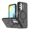 KEYSION Lens Stand Magnetic Phone Case for MagSafe for Samsung Galaxy A54 5G A34 A14 4G A04S Matte Translucent Shockproof Cover