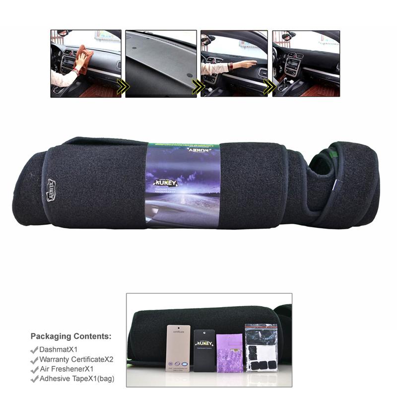 OEMASSIVE Dash Mat Dashmat Dashboard Cover Sun Shade Cover Carpet For Chevrolet Silverado 1500 2007 - 2013 2 Glove Boxes