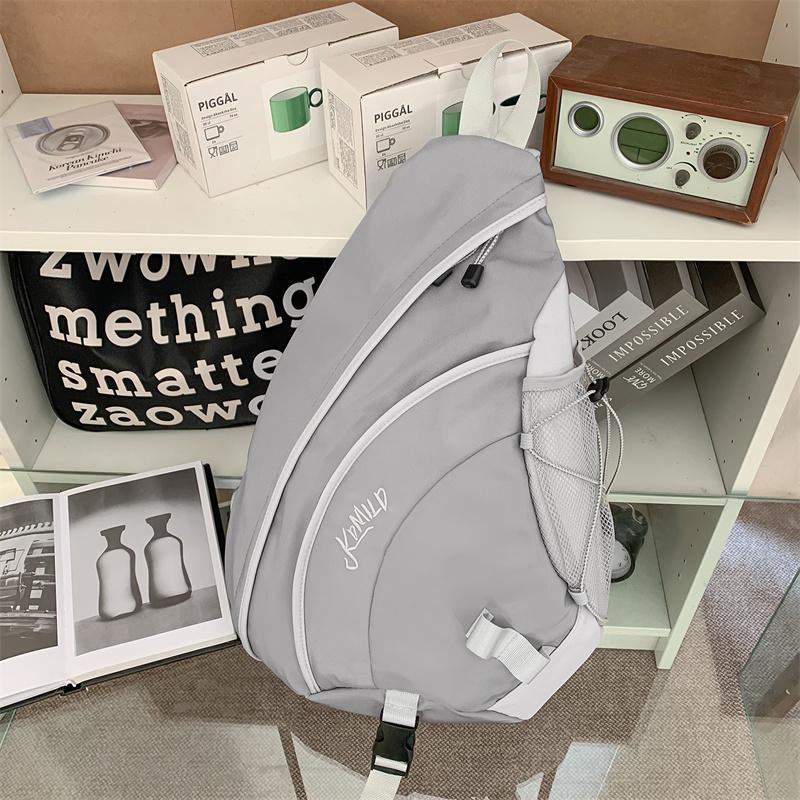 Retro Wasserabweisende Sport-Brusttasche mit großem Fassungsvermögen Studenten-Umhängetasche