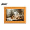 Decorative Metal Cabinet Magnets Christmas Ghost/Dog/Cat Fridge Magnets, Retro Wooden Photo Frame Refrigerator Magnet, Strong Magnetic Decorations
