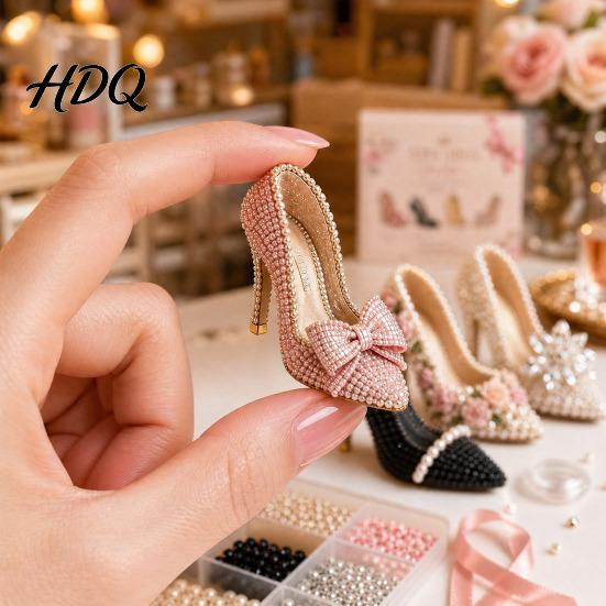 Beaded Dog Figurines 3D Craft Kit DIY Handmade Bead Art Set Cute Miniature Sculpture Cows Birds Mushrooms Beadwork Kit for Beginners Enthusiasts