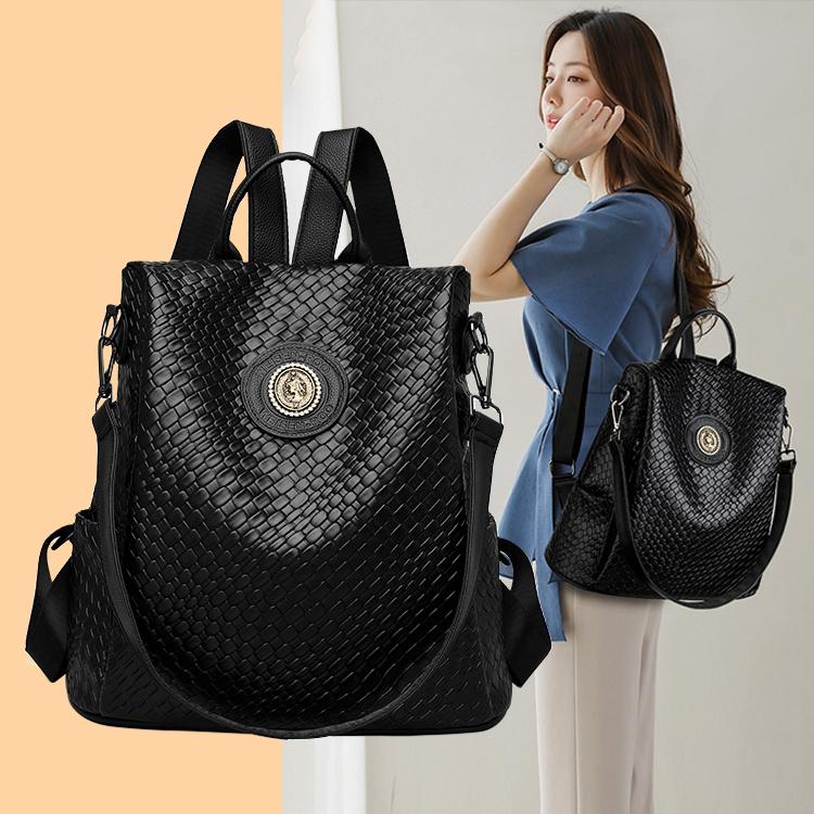 

Women s Large Capacity Backpack Soft Leather Backpack