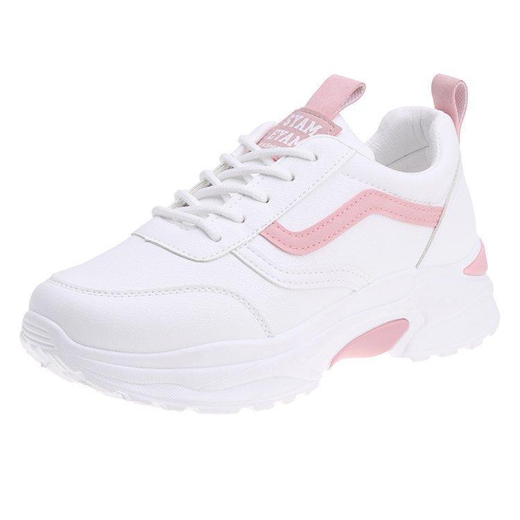 Summer sports shoes women's new spring versatile student basic platform white shoes