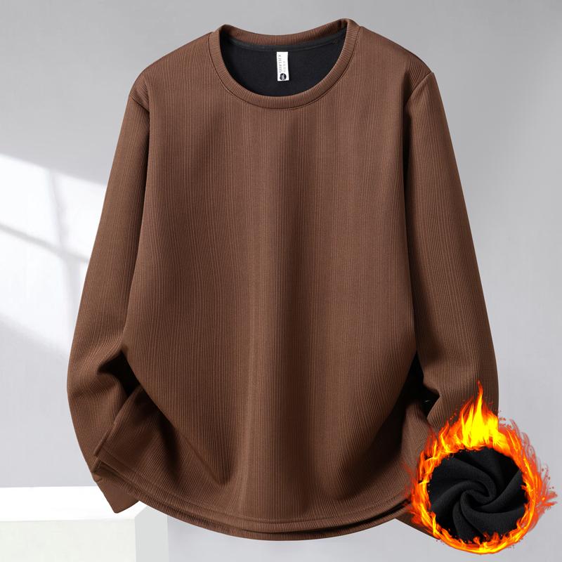 Plus Size 5XL-13XL Fashion Autumn Winter Oversize Sweatshirts for Men Clothes Thick Warm Fleece-lined Long Sleeve Tops Casual Men's Pullovers