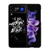 K-KPOP A-ATEEZ Coque Case For Samsung Galaxy Z Flip 7 6 Flip4 Flip5 Zflip3 Black Hard PC Phone Shell Protective Cover