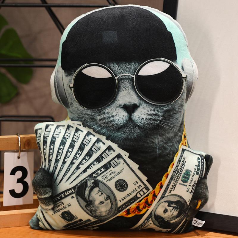 

Забавная плюшевая игрушка кота, набитый доктор, джентльмен, кот-ковбой, трансформирующийся в стиль на день рождения, Рождество, гитара, рыбалка, кунг-фу, нунчаки 30cm