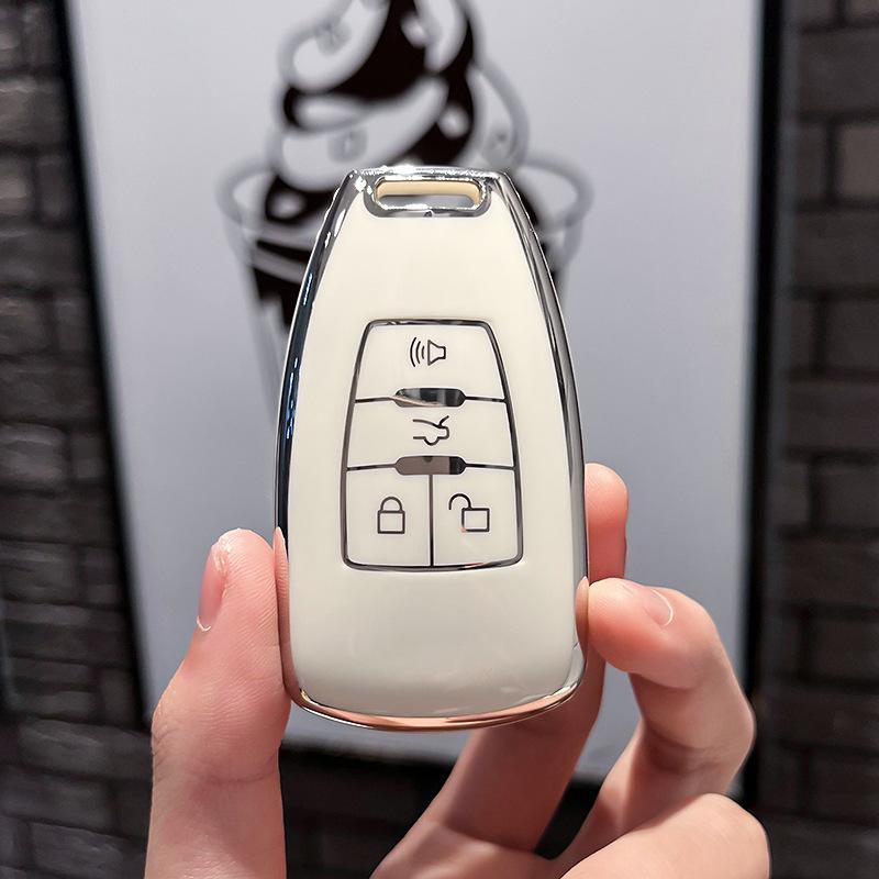 

Подходит для чехла для ключей BAIC SenovaD50Оболочка для ключаD70ZhixingX55Футляр для автомобильного ключаX65Брелок Baic senovaAStyle-Intelli