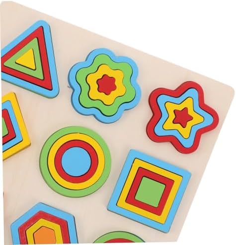 Kisangel Wooden Montessori Shape Puzzle for Toddlers, Number & Color Matching Learning Toy, Counting Logical Thinking Fine Motor Skills Pegboard Game