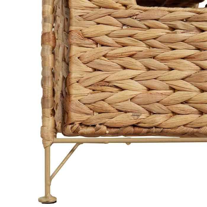 VidaXL Unité de rangement avec 5 paniers 25,5 x 37 x 100 cm Jacinthe d'eau
