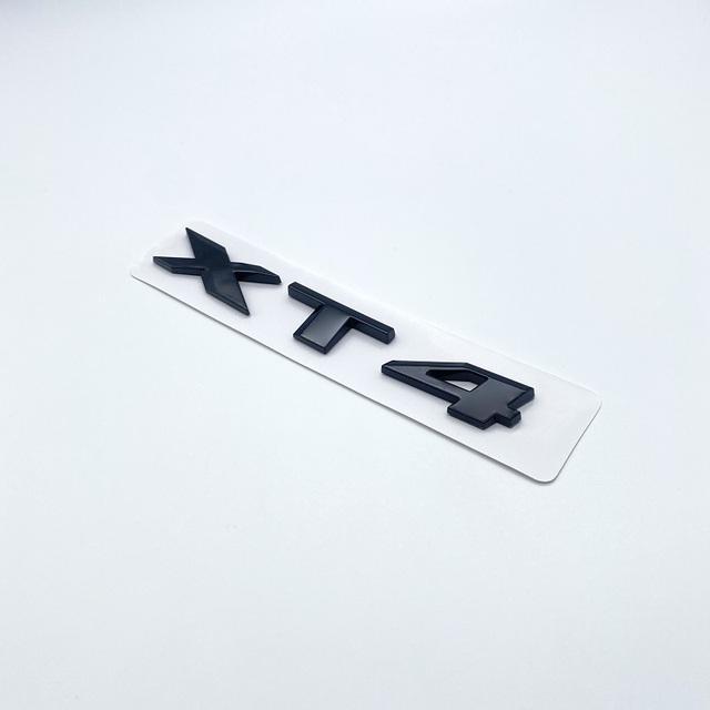 3D Letters Numbers Emblem for Cadillac XT4 XT5 XT6 XTS AWD Car Trunk Lid Nameplate Badge Logo Sticker Chrome Glossy Black