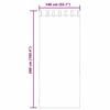 VidaXL Rideaux en voile avec boucles 2 pcs orange 140x260 cm, rideau en filet, rideau transparent, voile de fenêtre, 4102285