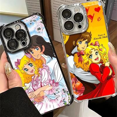 Candy 90s Cartoon Plating Phone Case For Xiaomi Poco X5 X6 X7 X8 Pro Max F8 Ultra F7 M8 M7 M5S Redmi 15C 15 14C 13C 13 X3 12C F6