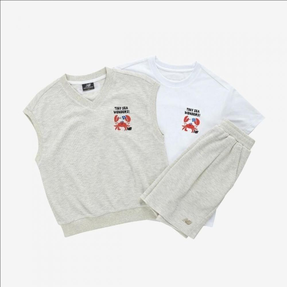 

New Balance Kids Diving Into The Ocean Waffle Best 3p (33)Oatmeal Melange/110